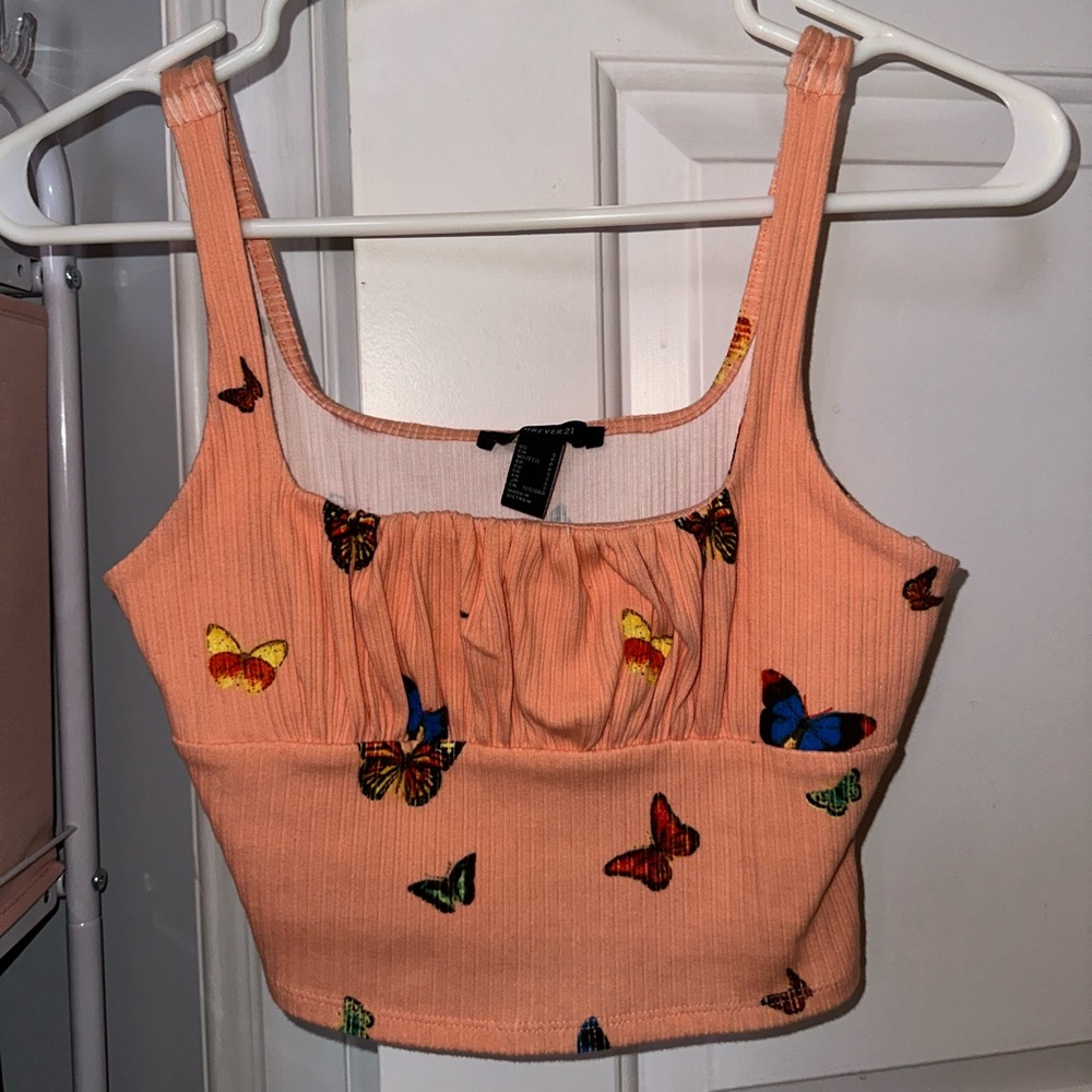 Butterfly crop top